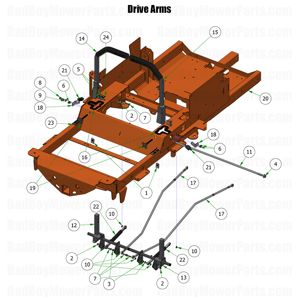 2025 Renegade - Gas - Drive Arms